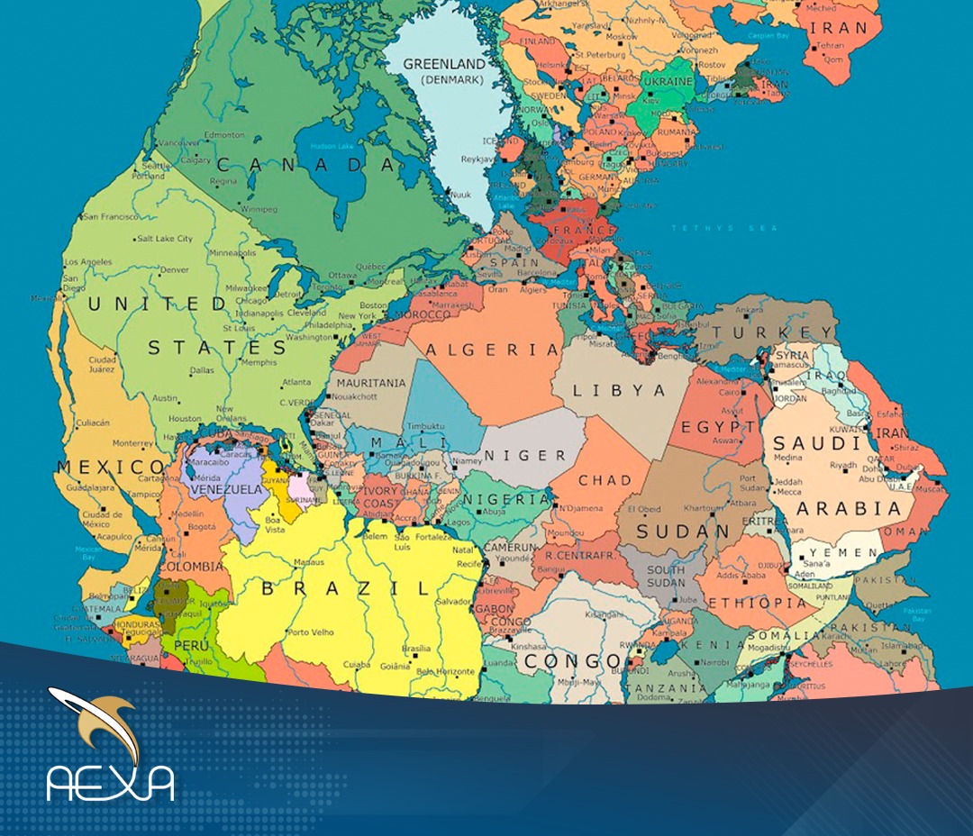 Pangea: así sería el mundo unido por sus fronteras (MAPA)
